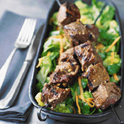 Beef Satays over Thai Salad